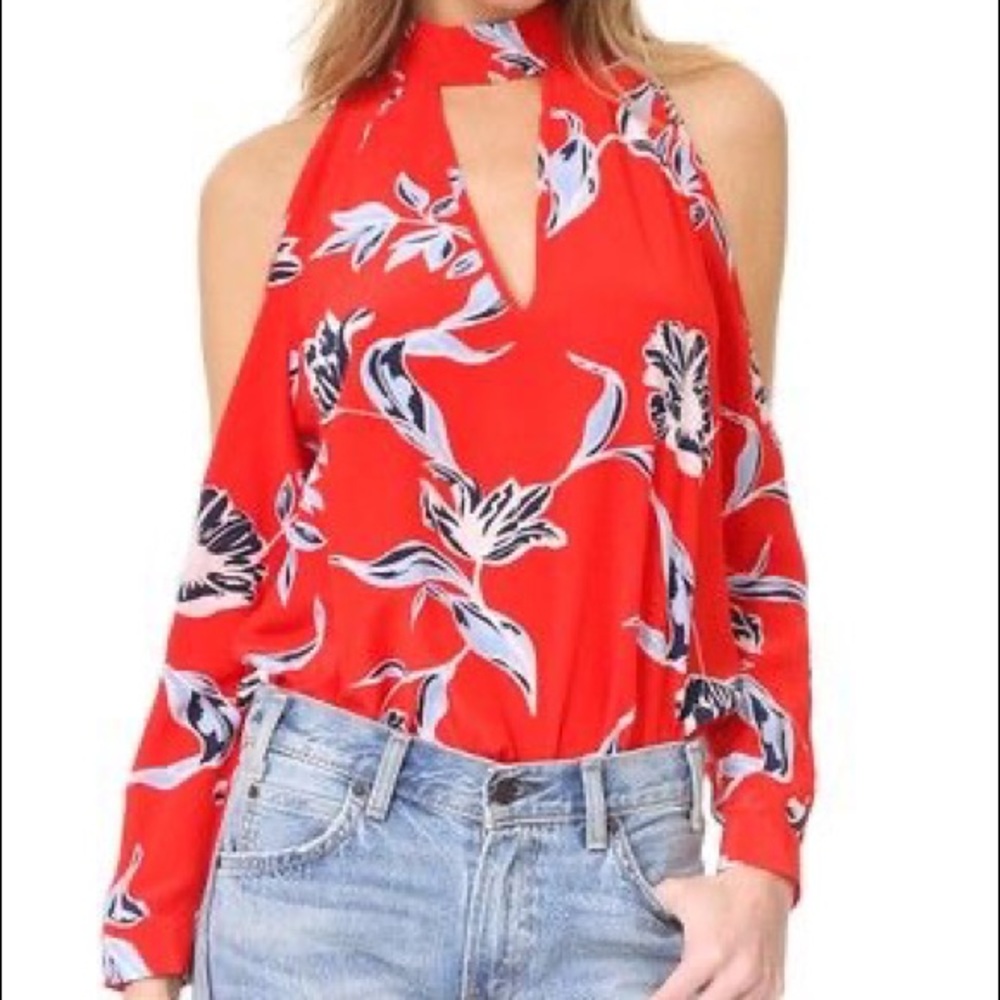 Yumi Kim Hot & Cold Silk Top, Hello Beautiful Red